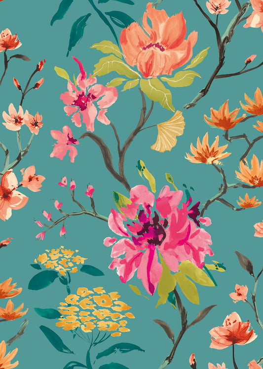 SAKU - Peacock  & Rose