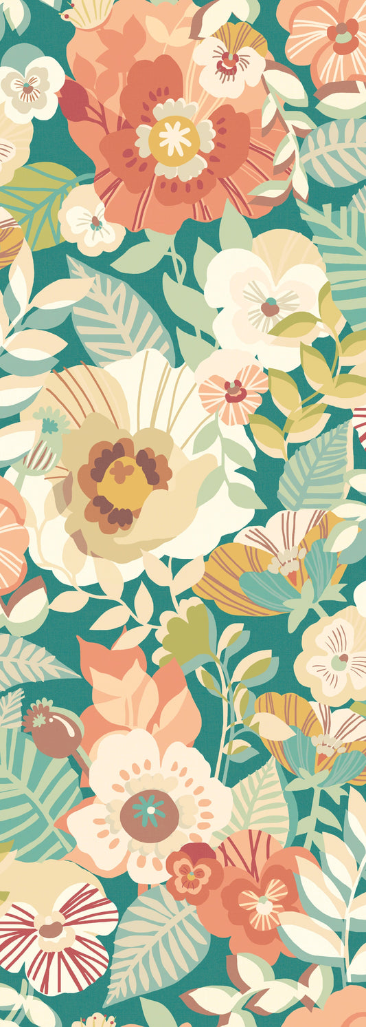 POPPIES + PANSIES - Emerald Glow