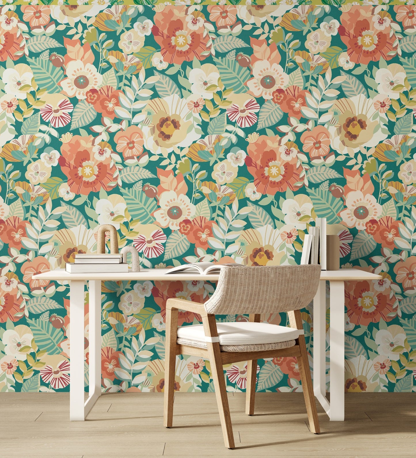 POPPIES + PANSIES - Emerald Glow